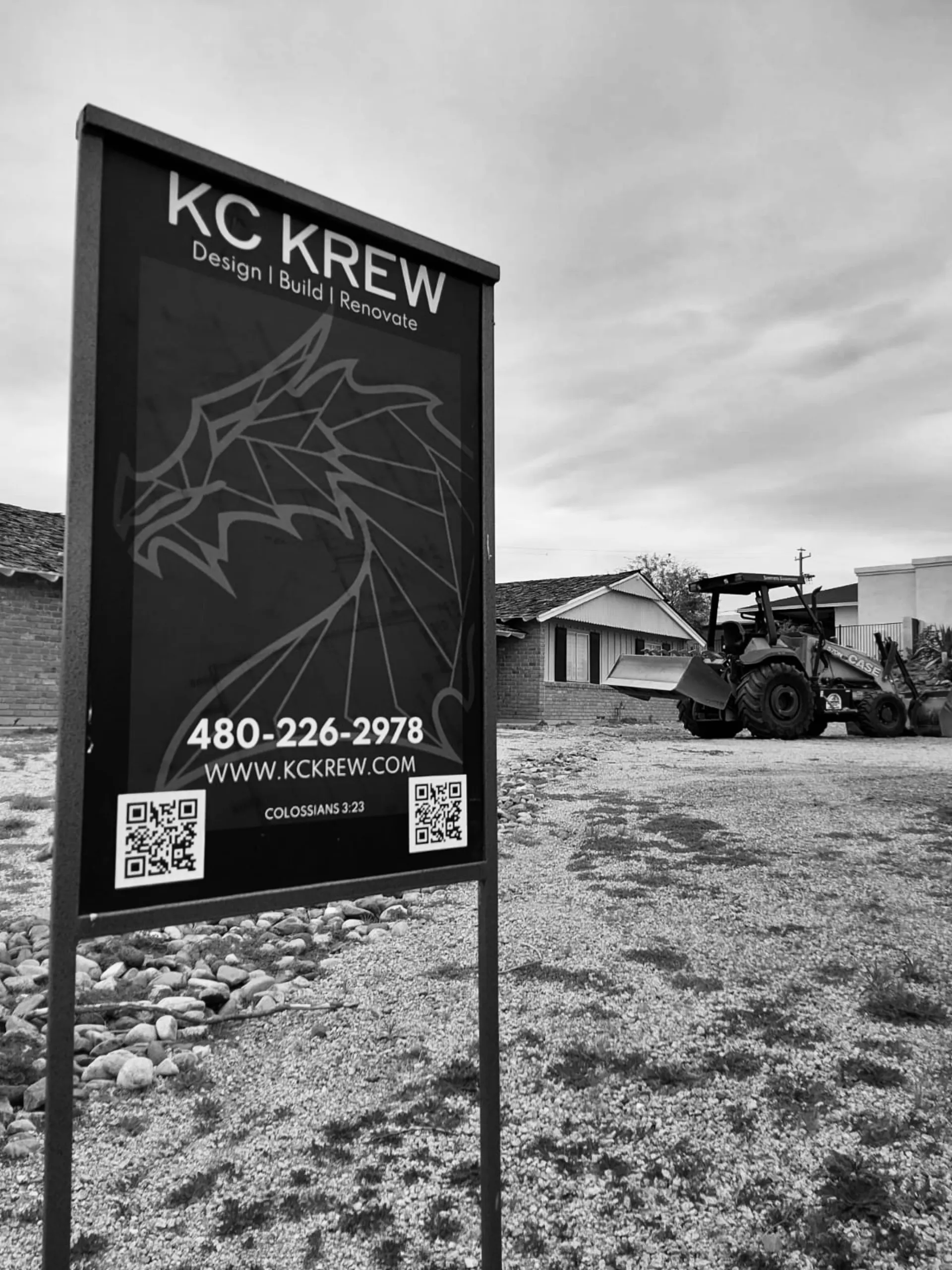KC Krew jobsite sign
